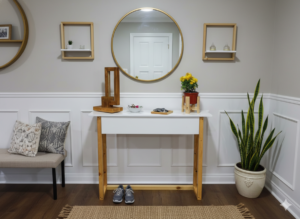 Arrimo con Cajón Estilo Nórdico Blanco | Mueble Decorativo Santiago de Chile