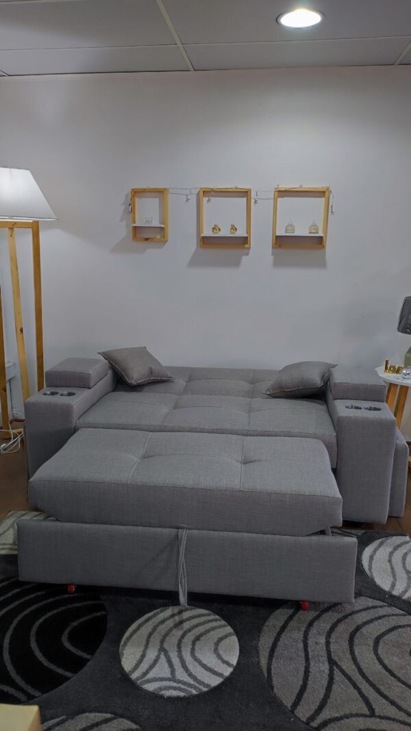 Sofá Cama Valparaíso con 2 Puff | Fabricado en Santiago de Chile