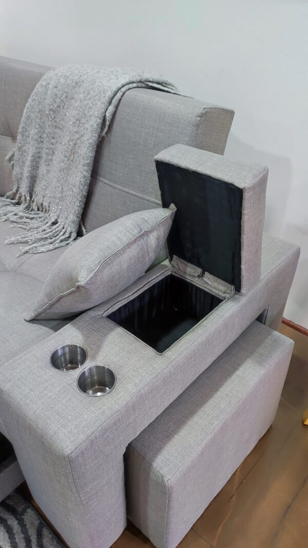 Sofá Cama Valparaíso con 2 Puff | Fabricado en Santiago de Chile